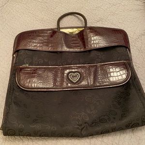 Brighton Leather and Fabric Garment Bag